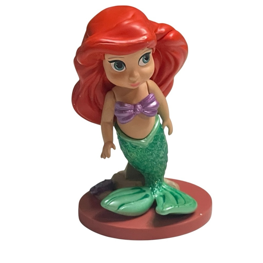 Disney ANIMATORS Collection ARIEL Princess PVC 3.5” Figure Cake Topper